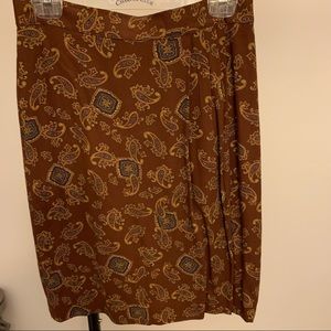 First Issue Paisley Wrap Skirt
